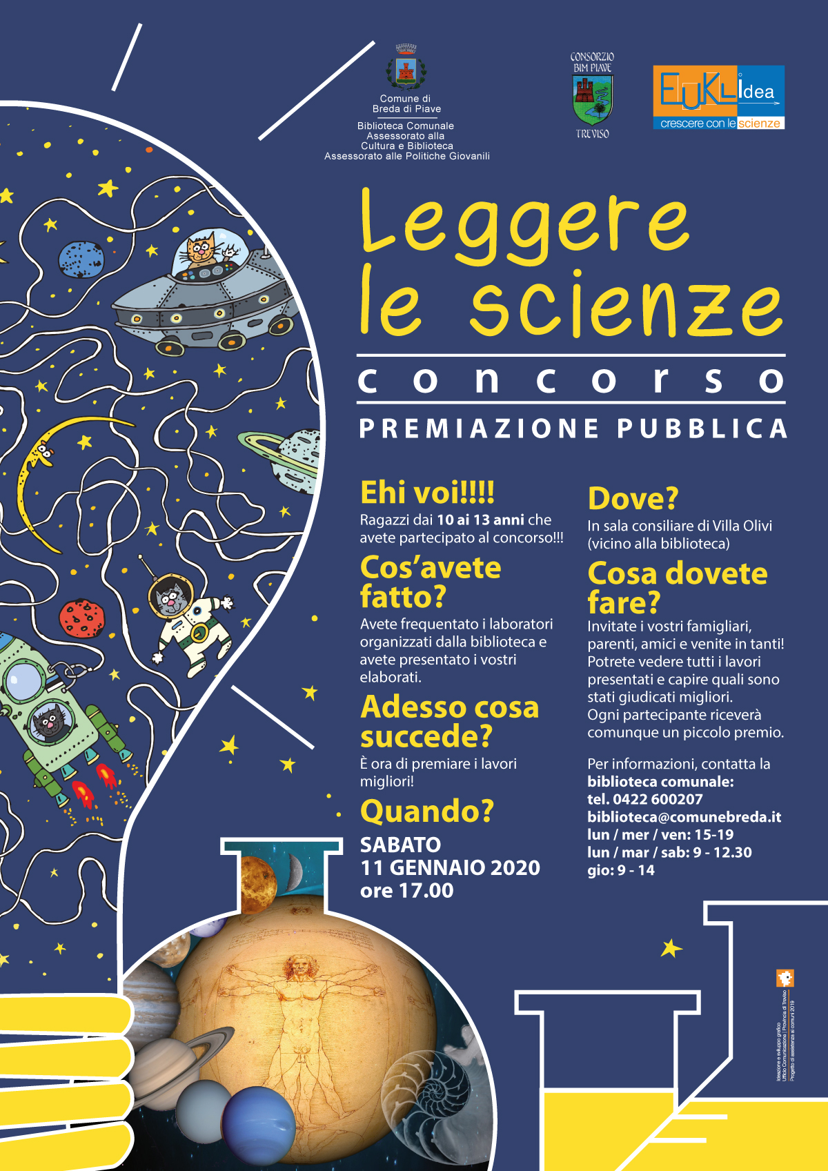 Concorso Leggere le scienze - Premiazione pubblica